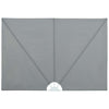 Vidaxx biombo de terraza plegable 400x200 cm gris