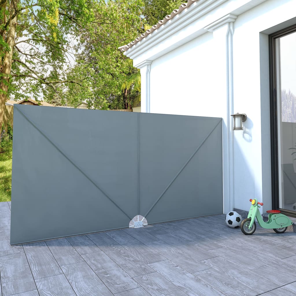 Paravento pieghevole Vidaxx 400x200 cm grigio