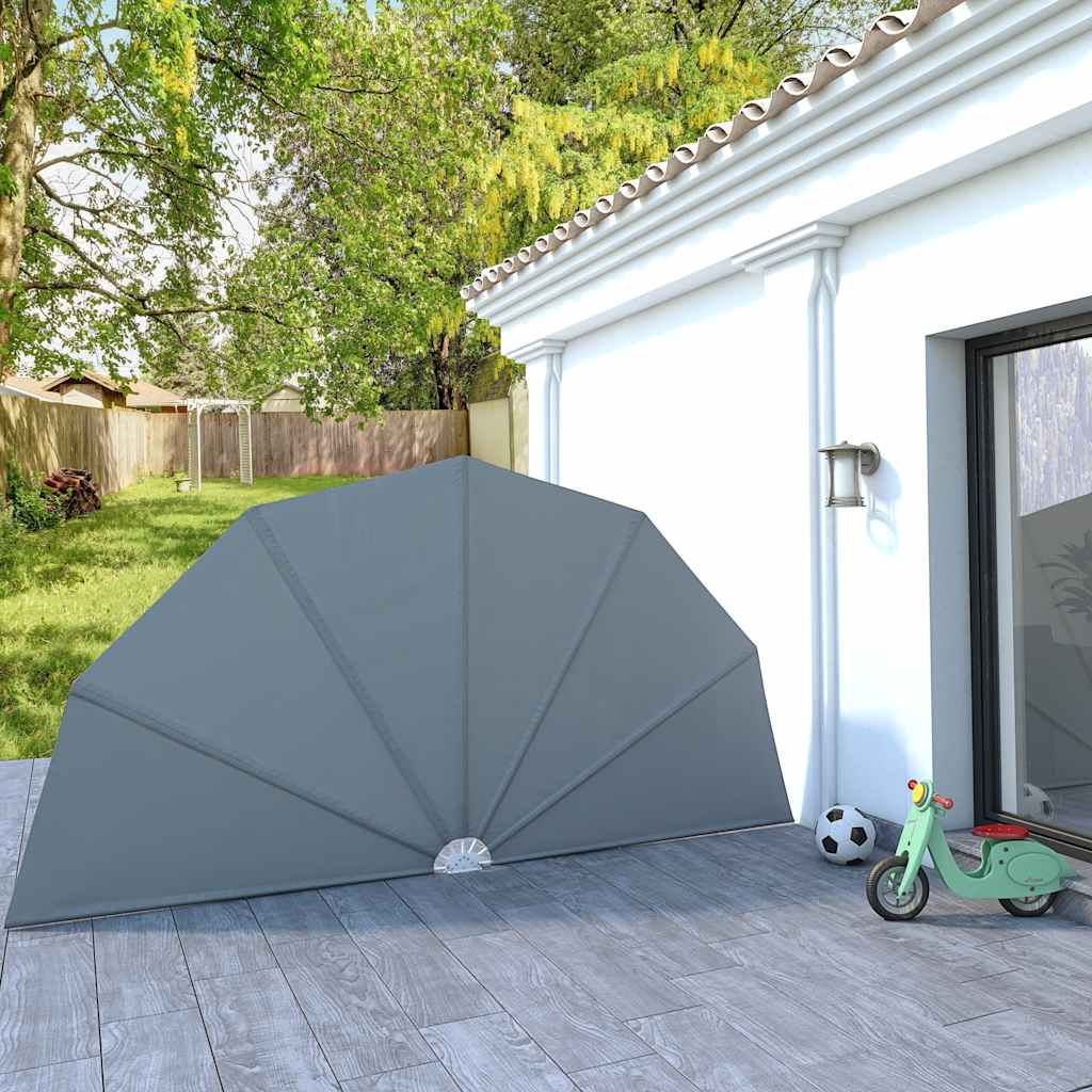 Vidaxx biombo de terraza plegable 200 cm gris