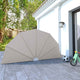 Vidaxx foldable patio screen 160 cm cream