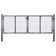 Vidaxl Gaaspoort 289x75 cm grigio galvanizzato