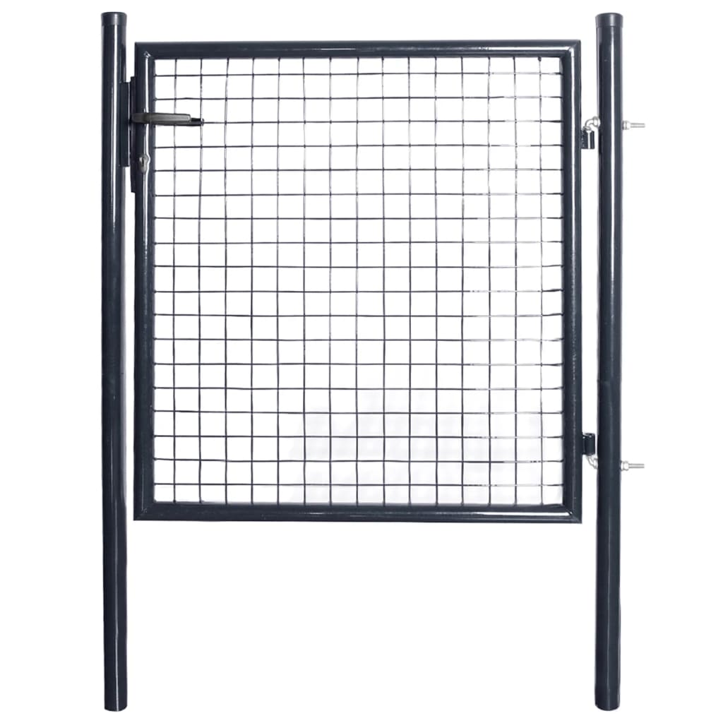Vidaxl Gaapoort 85.5x100 cm de acero galvanizado gris