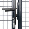 Vidaxl Gaaspoort 400x175 cm grigio in acciaio zincato