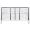 Vidaxl Gaaspoort 400x200 cm grigio in acciaio zincato