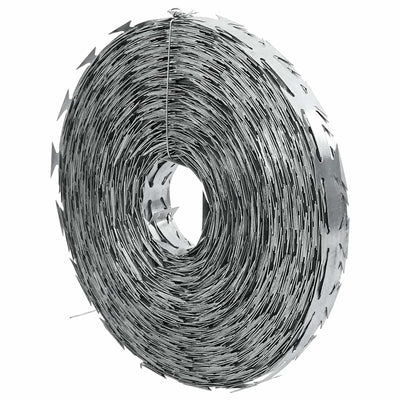 Vidaxl Shaver Mound Wire Concertina 500 m Acciaio zincato