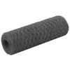 Filo di pollo vidaxl 25x0,5 m acciaio con rivestimento in PVC grigio