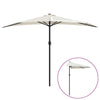Vidaxl Balcony Parasol Half con poste de aluminio 300x155 cm de arena