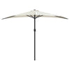 Vidaxl Balcony Parasol Half con poste de aluminio 300x155 cm de arena