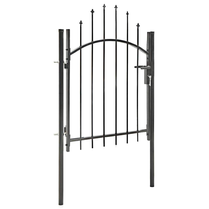 Porta Vidaxl 1x1,5 m in acciaio nero