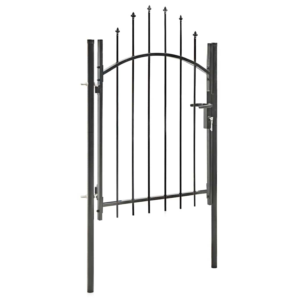 Porta Vidaxl 1x1.75 m in acciaio nero