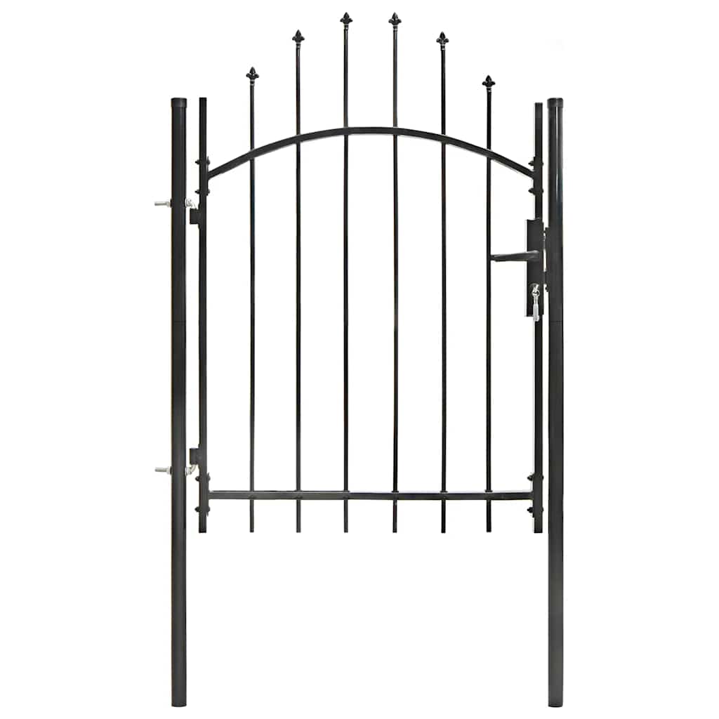Porta Vidaxl 1x1.75 m in acciaio nero