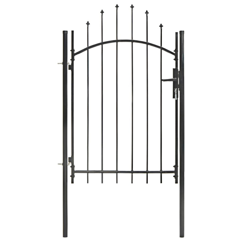 Vidaxl Port 1x2 m in acciaio nero