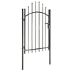 Vidaxl poort 1x2 m staal zwart