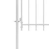 Vidaxl poort 1x2 m staal wit
