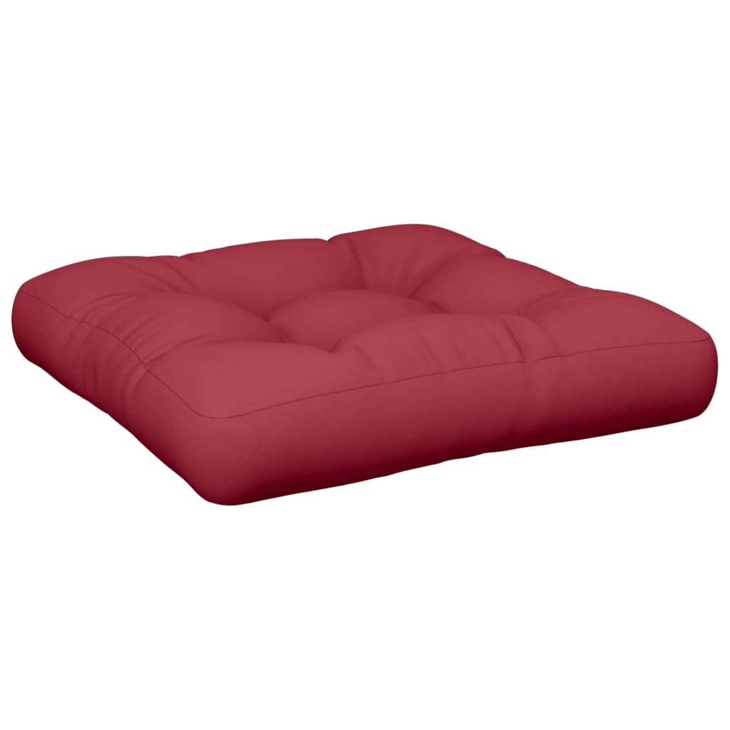 Vidaxl Pallet Cuscino 58x58x10 cm Red rosso