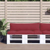 Vidaxl Pallet Cushions 2 St Fabric Red