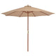 Parasol Vidaxl con topo de madera de 300 cm