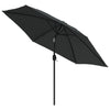 Vidaxl Parasol con polo metallico antracite da 300 cm
