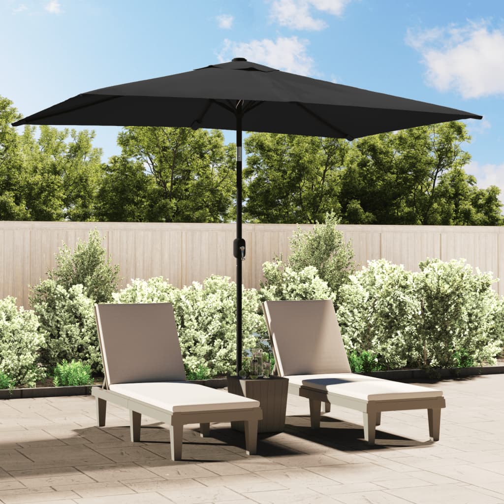 Vidaxl Parasol con polo metallico 300x200 cm antracite