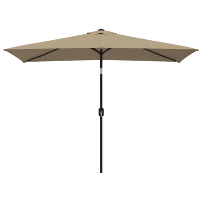 Vidaxl Parasol con polo metallico 300x200 cm Taupe