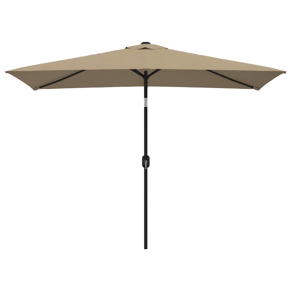 Vidaxl Parasol con polo metallico 300x200 cm Taupe