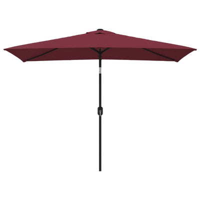 Vidaxl Parasol con palo metallico 300x200 cm Bordeaux rosso
