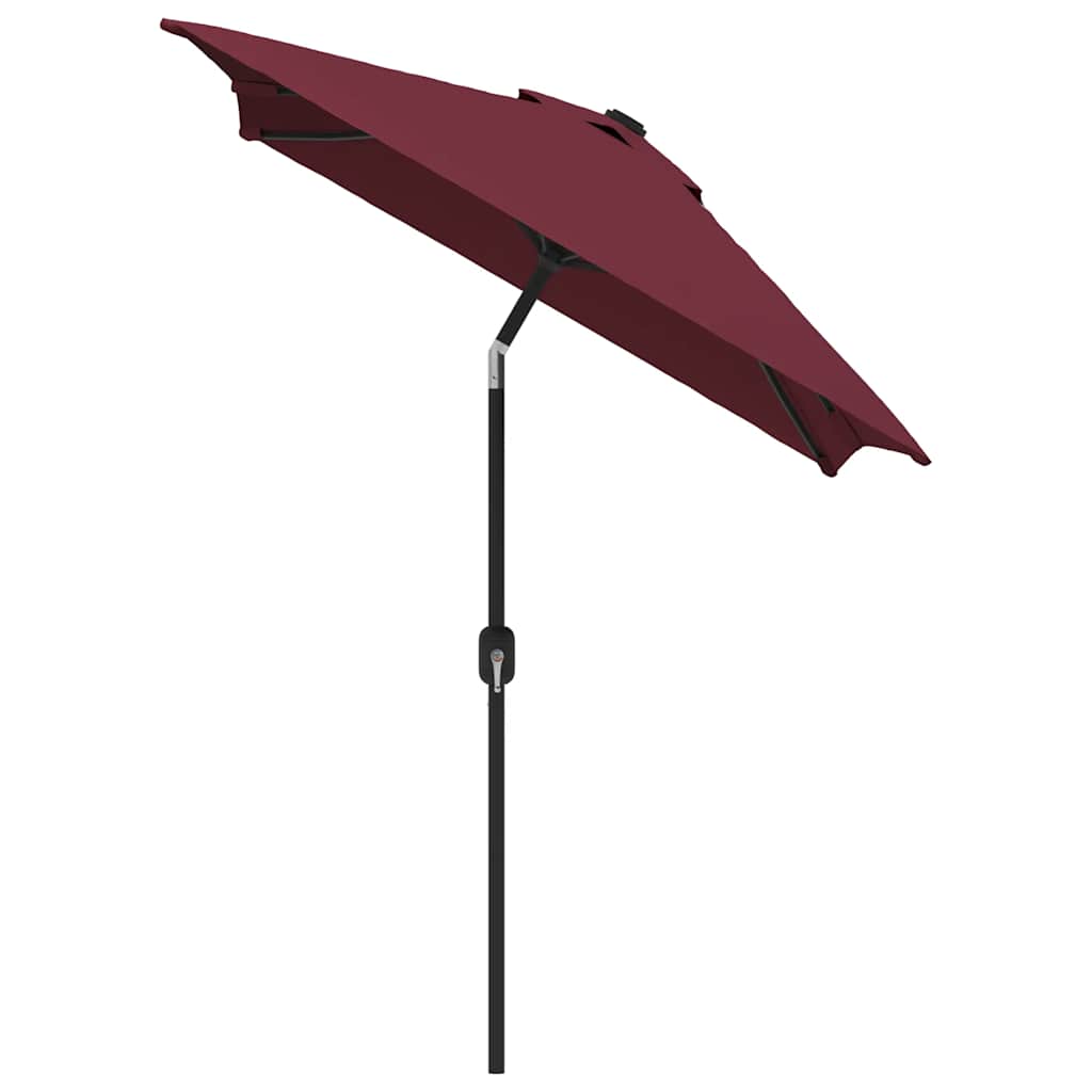 Vidaxl Parasol con palo metallico 300x200 cm Bordeaux rosso