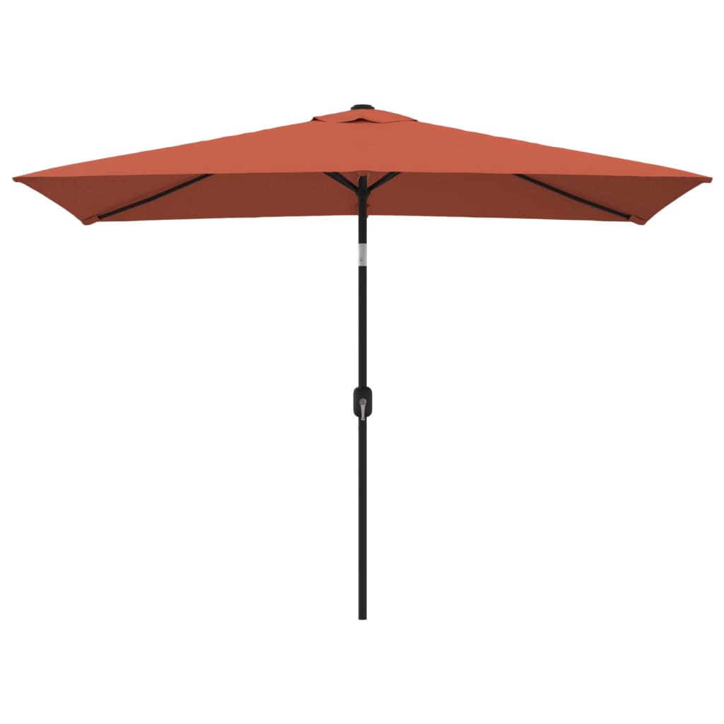 Vidaxl Parasol con polo metallico 300x200 cm Terracotta