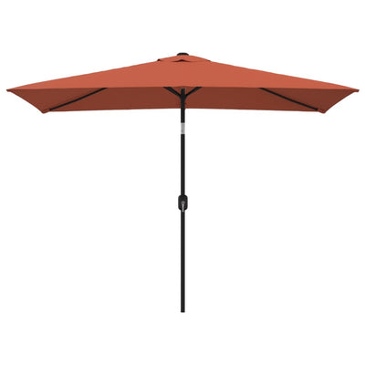 Vidaxl Parasol con polo metallico 300x200 cm Terracotta