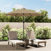 Parasol Vidaxl con iluminación LED y polo de acero de 300 cm de 300 cm