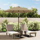 Parasol Vidaxl con iluminación LED y polo de acero de 300 cm de 300 cm