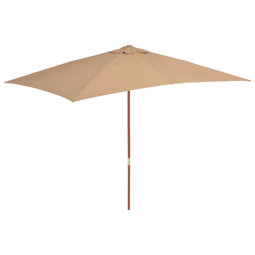 Parasol Vidaxl con polo de madera 200x300 cm Tope