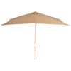 Parasol Vidaxl con polo de madera 200x300 cm Tope