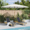 Vidaxl Parasol con palo in legno 350 cm di sabbia bianca