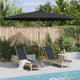 Vidaxl Parasol con poste de madera 350 cm de antracita