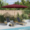 Vidaxl Parasol con palo in legno 350 cm Bordeaux rosso
