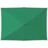 Vidaxl Parasol con poste de madera 150x200 cm verde