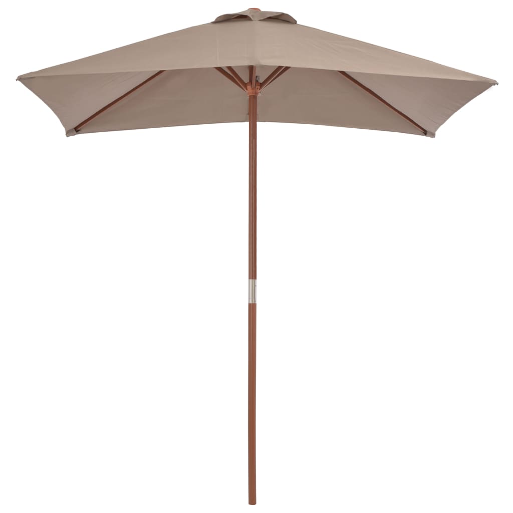 Parasol Vidaxl con poste de madera 150x200 cm Tope
