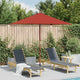 Vidaxl Parasol with wooden pole 150x200 cm terracotta -colored