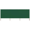 Vidaxl windscherm 3-panelen 400x120 cm stof groen