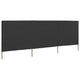 Vidaxl windscherm 3-panelen 400x120 cm stof antraciet