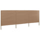 Parabrisas Vidaxl 3 paneles 400x120 cm Taupe de tela
