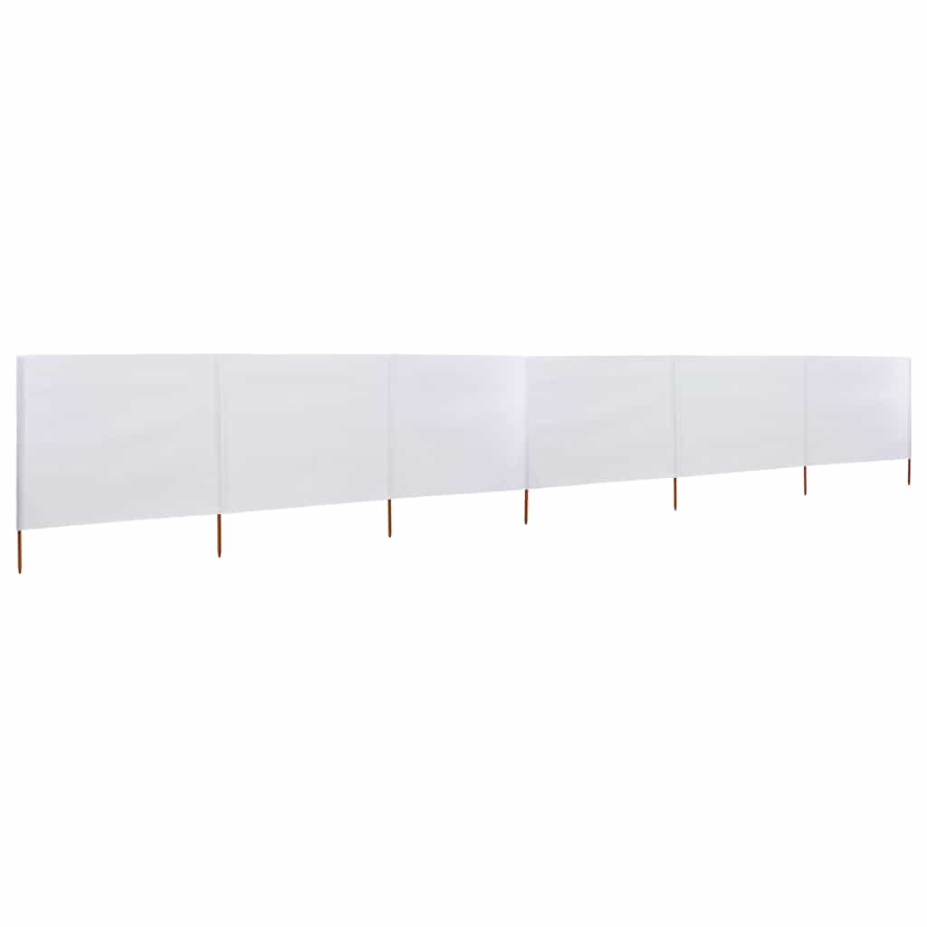 Parabrisas Vidaxl 6 paneles 800x80 cm de tela blanca