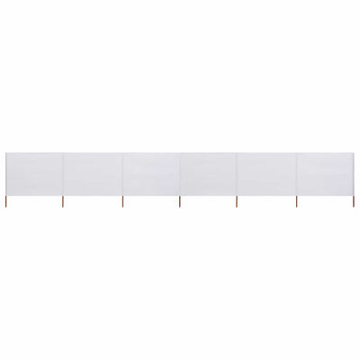 VIDAXL MODULE 6 pannelli 800x80 cm tessuto bianco