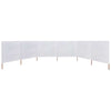 Parabrisas Vidaxl 6 paneles 800x80 cm de tela blanca