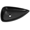 Vidaxl Washbasin Triangular 645x455x115 mm ceramico nero