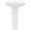 VidaXL Wastafel op voet vrijstaand 580x470x200 mm keramiek wit