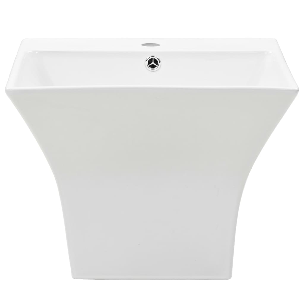 Vidaxl Washbasin Wall -Moventa de 500x450x410 mm de cerámica de cerámica