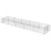 Vidaxl Gabion Planter elevado 450x90x50 cm de acero galvanizado