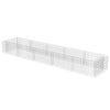 Vidaxl Gabion Planter elevado 450x90x50 cm de acero galvanizado